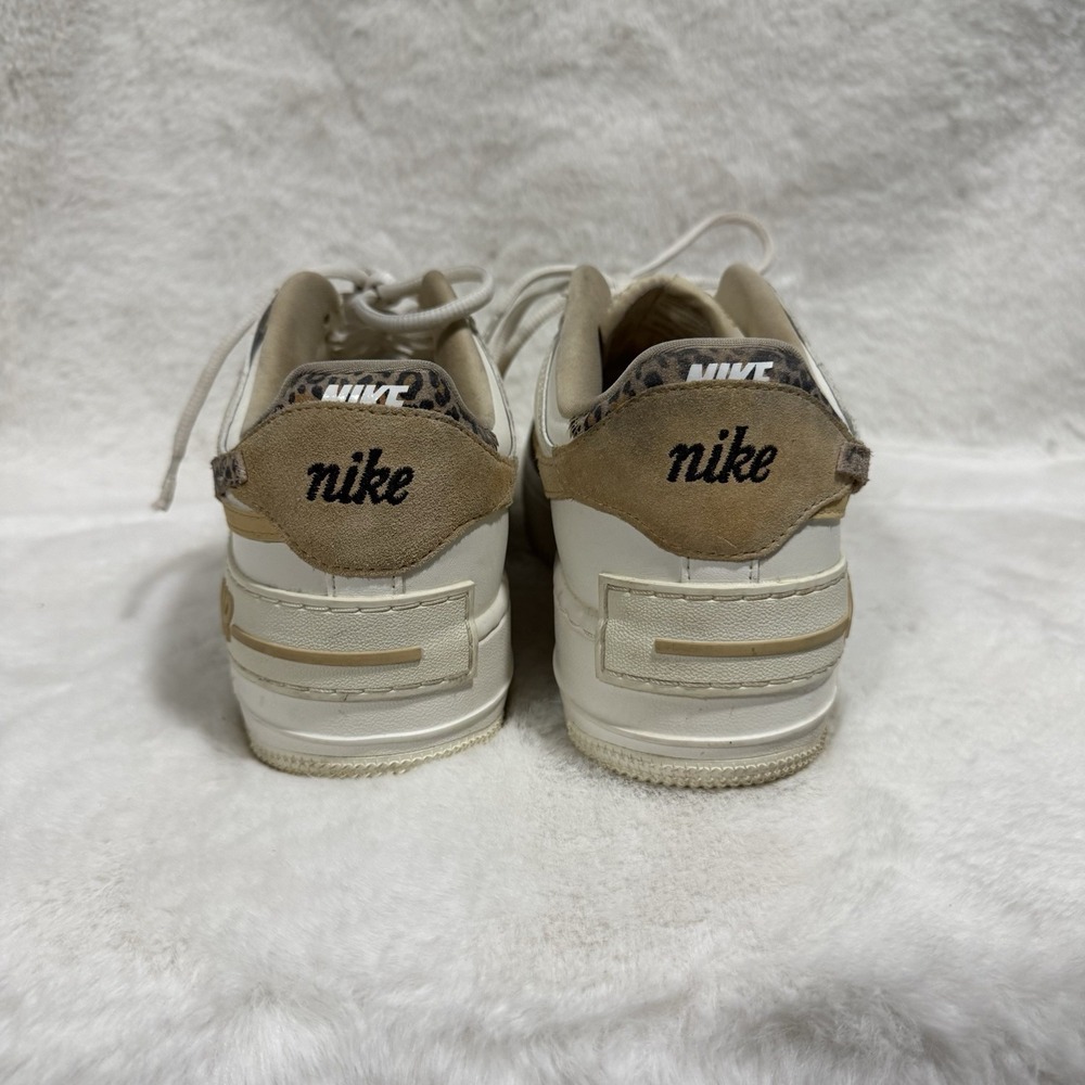 Nike Air Force 1 Shadow White Leopard Animal Print C10919-120 - Picture 8 of 12